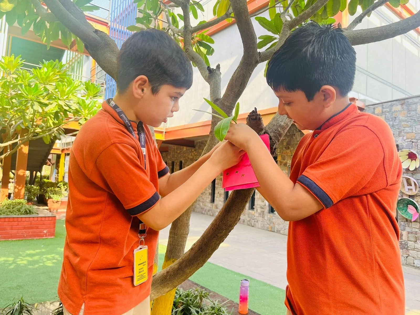 Aakar students participating in an experiential activity at Manaskriti School Faridabad