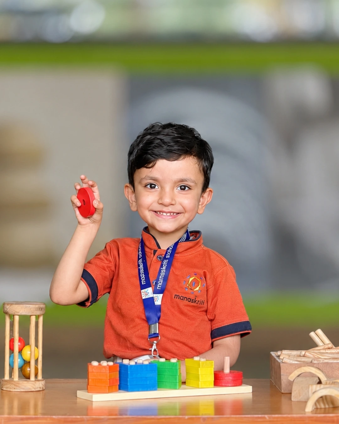 Hands-on learning activity in the Anmol programme at Manaskriti School Faridabad